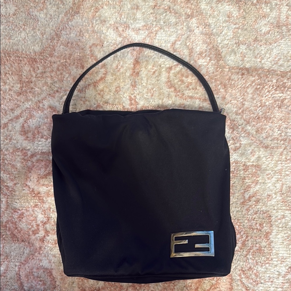 FENDI black baguette bag